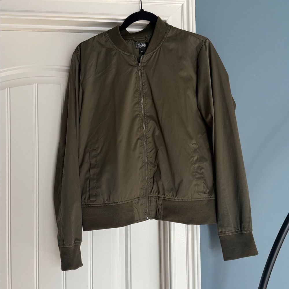 City Streets Khaki Bomber Jacket